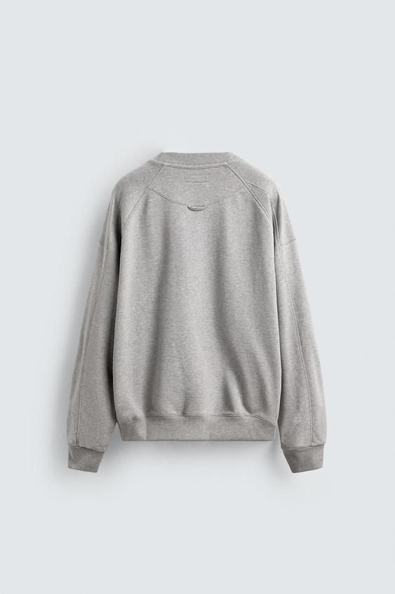 ZARA】CHAMPION X ZARA パッチ クルーネック スウェットシャツ (ZARA