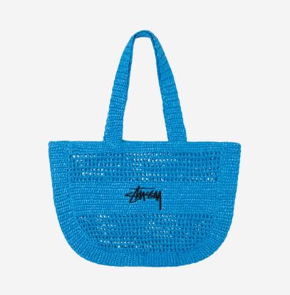 ☆送料・関税込☆Stussy☆Woven Tote Bag☆Blue☆ (STUSSY/トート