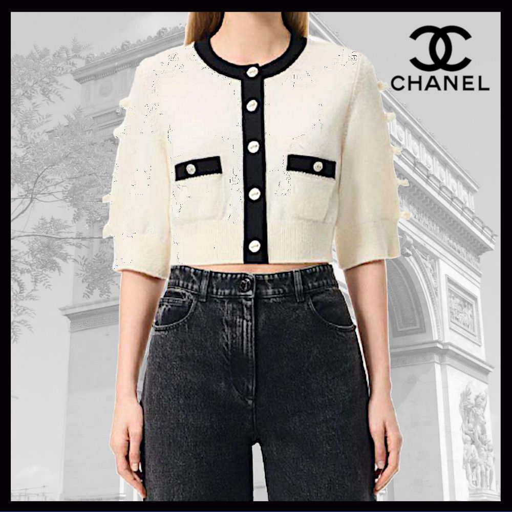 CHANEL】25K ショート丈が軽やか◎シャネル カーディガン (CHANEL