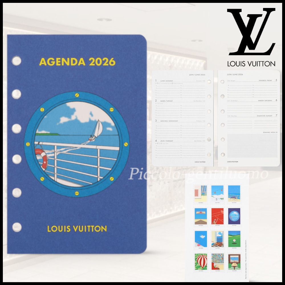 心躍る旅の芸術♪】ルイヴィトン 手帳レフィル PM 2026年版 (Louis