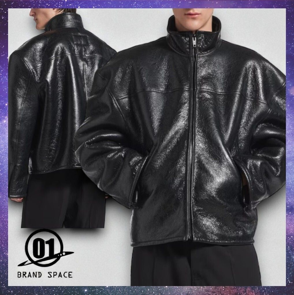 BALENCIAGA 25-26AW シアリング ジップアップ ジャケット (BALENCIAGA