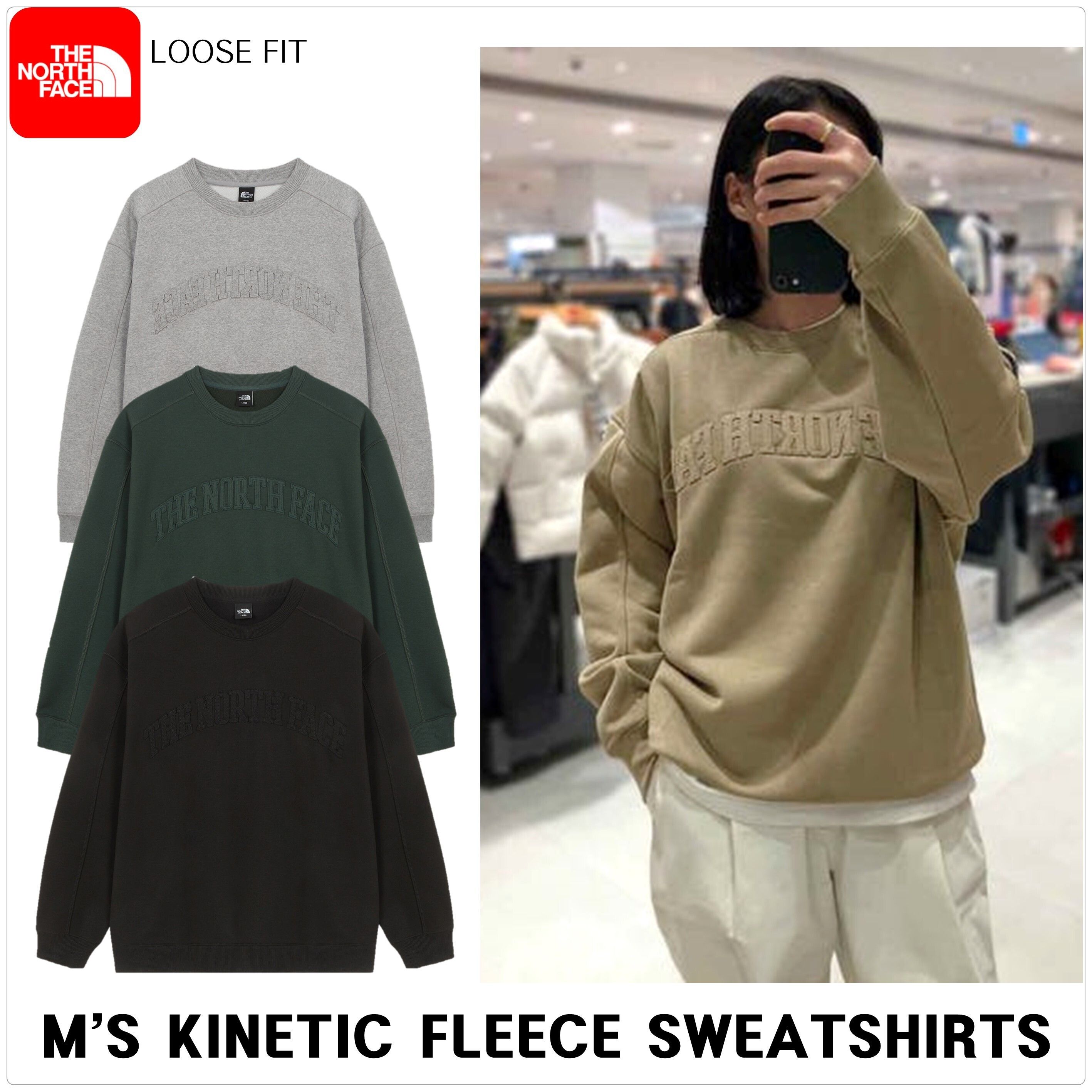 ノースフェイス] M'S KINETIC FLEECE スウェットシャツ☆25AW☆ (THE