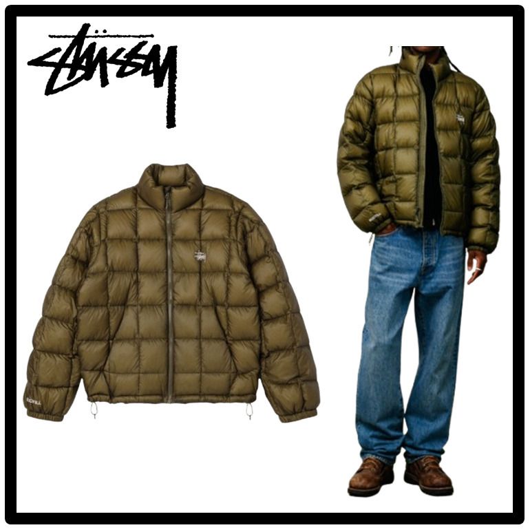 ☆関税込☆Stussy☆Midweight Puffer☆Olive☆ (STUSSY/ダウン