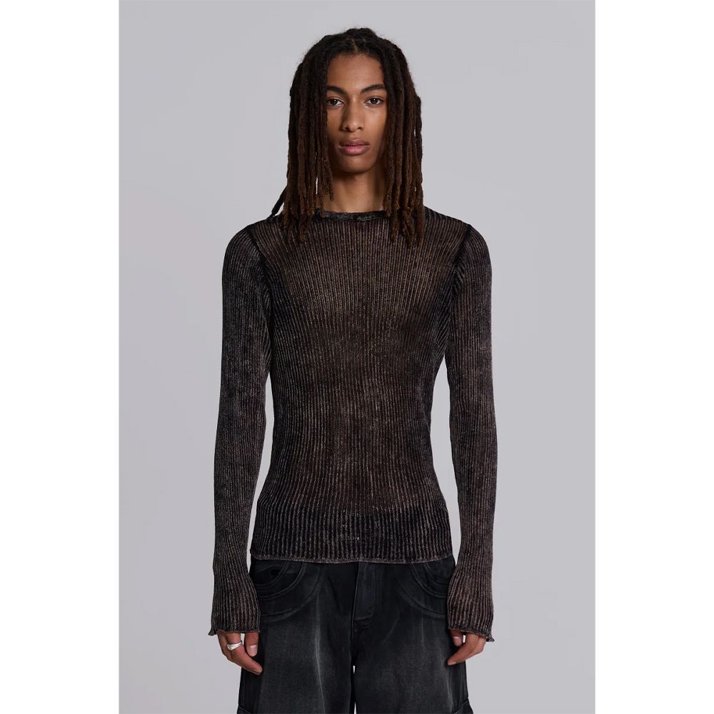 JADED LONDON/Acid Wash Stray リブニット (JADED LONDON/ニット