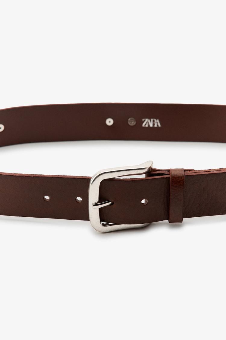 ZARA】ハートスタッズレザーベルト ブラウン | 1736/063/700 (ZARA