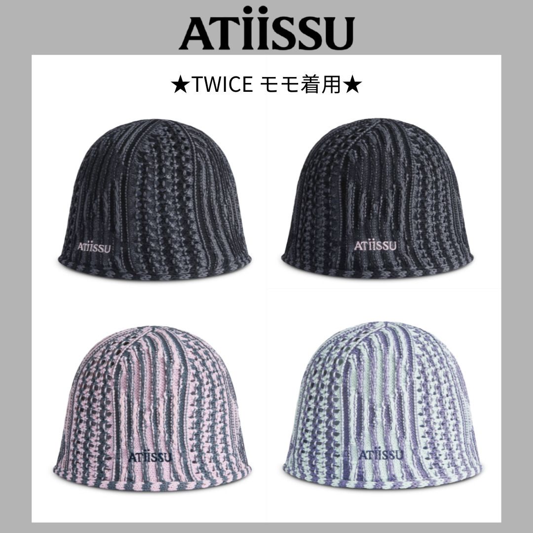 ATiiSSU】TWICE モモ着用 Squeeze Bucket Hat 3色［韓国人気