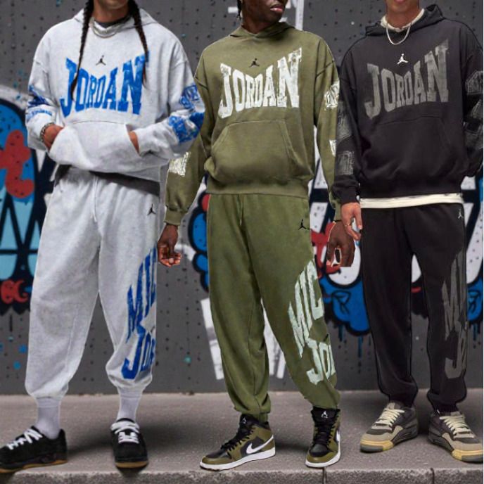 ジョーダン メンズ プルオーバー パーカー & パンツ すぐ届く！ (Nike