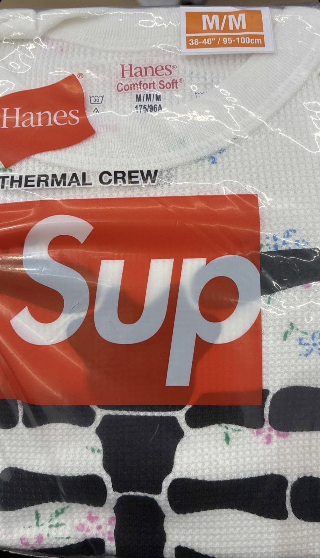 FW25 Supreme Hanes Bones Thermal Crew (1 Pack) - サーマル (Supreme