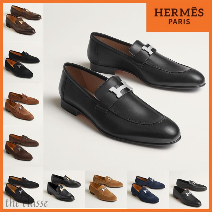 自分好みの一足を♪】 HERMES モカシン パリ (HERMES/ドレスシューズ