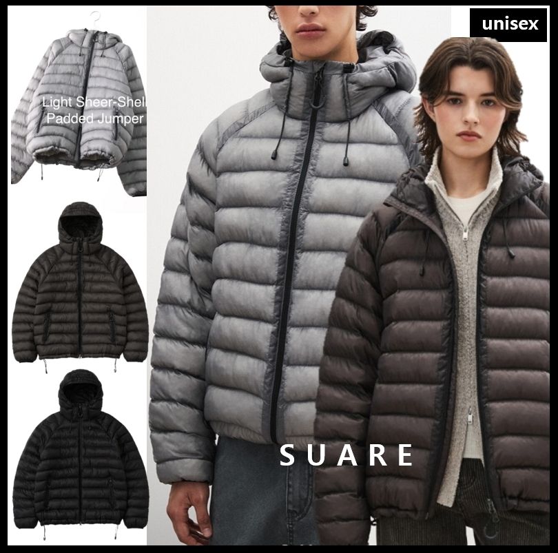 SUARE】ライトシェル軽量パディングジャケット／ダウン風 (SUARE