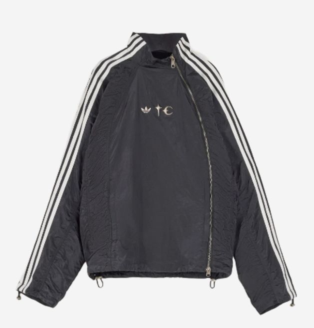 ADIDAS X THUG CLUB】WOVEN TRACK TOP BLACK SILVER METALLIC (Thug