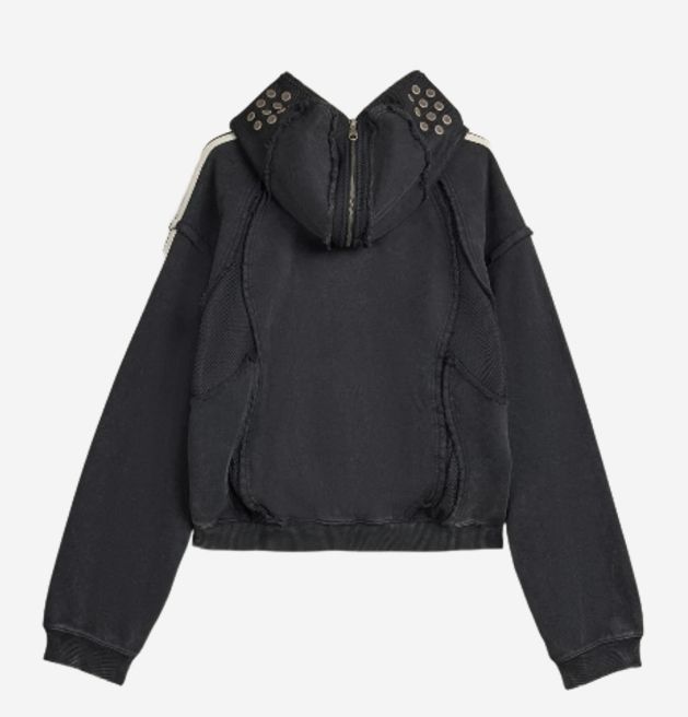 ADIDAS X THUG CLUB】TEAMGEIST SWEAT HOODED ZIP UP BLACK (Thug Club