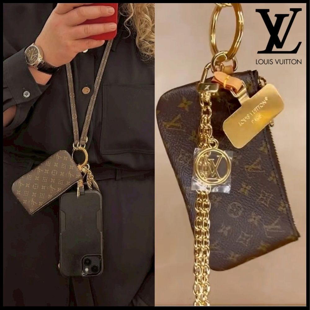 ラグジュアリーな存在感】Louis Vuitton フォン ホルダー (Louis