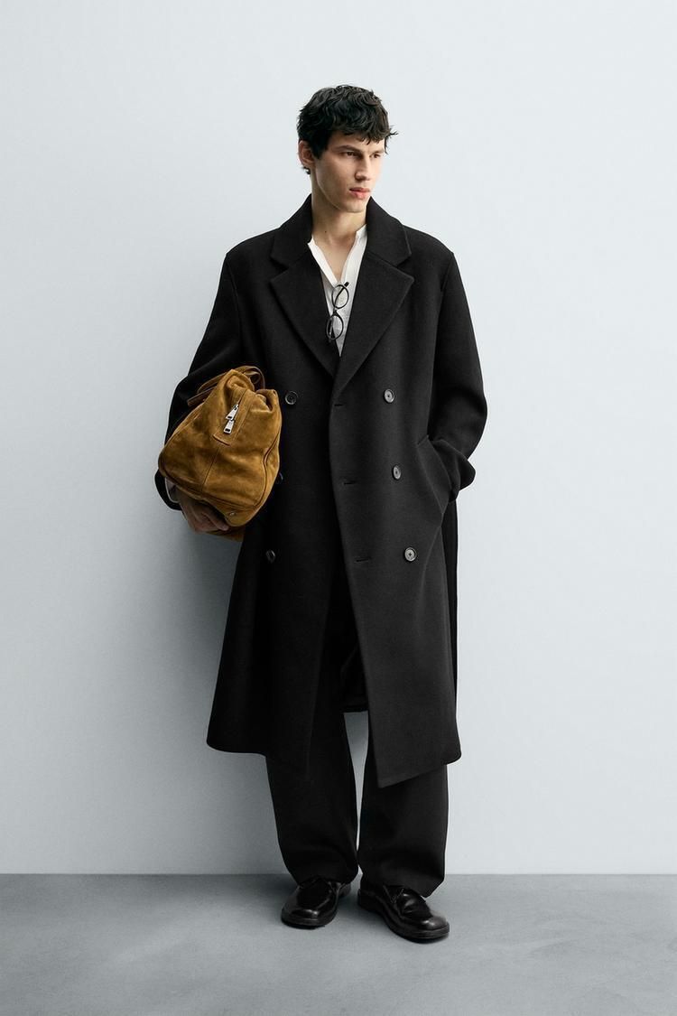 ZARA】ウール混ダブルブレストコート ベルト付き 2949/150/800 (ZARA