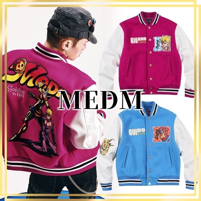 日本未入荷/88rising愛用☆MEDM☆ジョジョ プリント スタジャン (MR