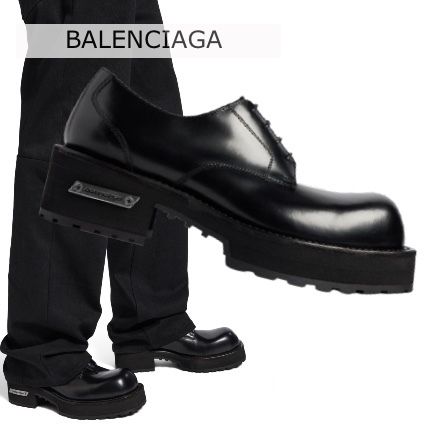 BALENCIAGA】VENOM DERBY ダービー シューズ ロゴ レザー (BALENCIAGA