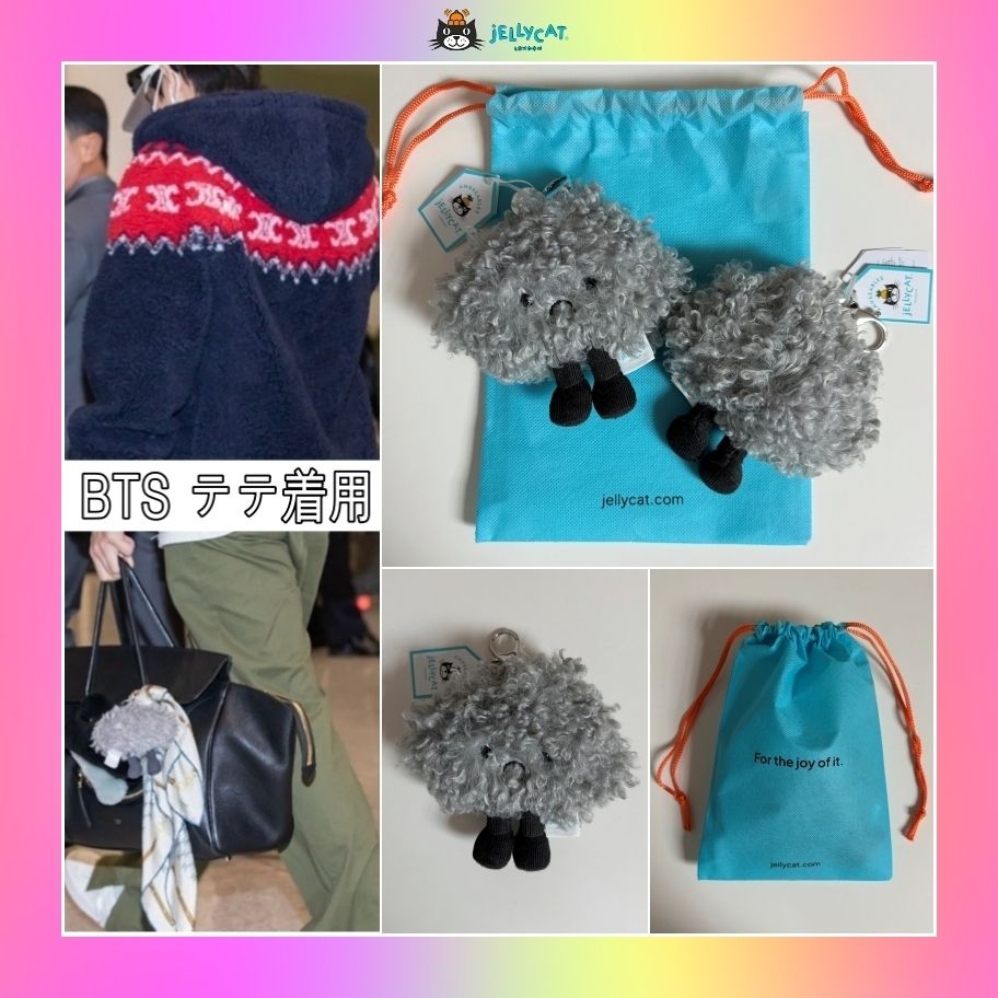 JELLYCAT】BTS テテ着用☆ Amuseables Storm Cloud Bag Charm