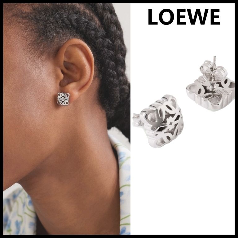 LOEWE】アナグラム ボンベ ピアス スターリングシルバー (LOEWE/ピアス