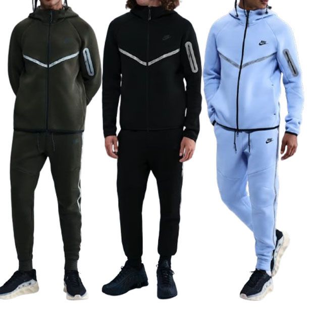 Nike Tech フリース フルジップ フーディ＆パンツ セットアップ (Nike