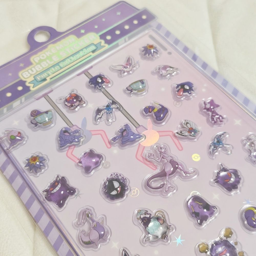 韓国限定】ポケモン バブルステッカー 4枚セット (Pokemon/デザイン