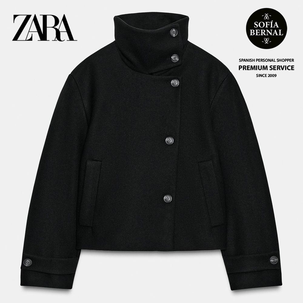 ZARA ハイネックショートコート (ZARA/ジャケット) 2078/780/800【BUYMA】
