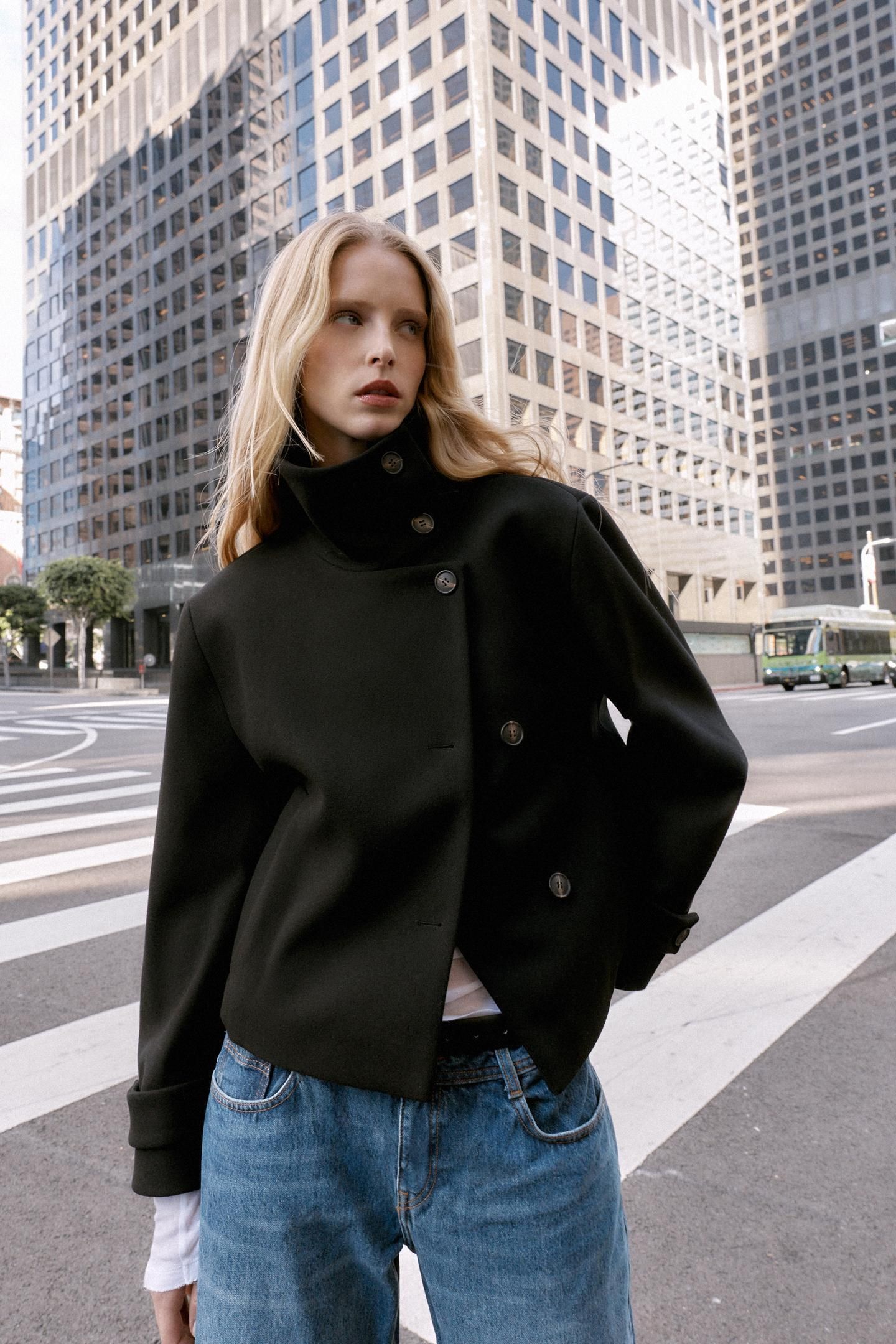 ZARA ハイネックショートコート (ZARA/ジャケット) 2078/780/800【BUYMA】