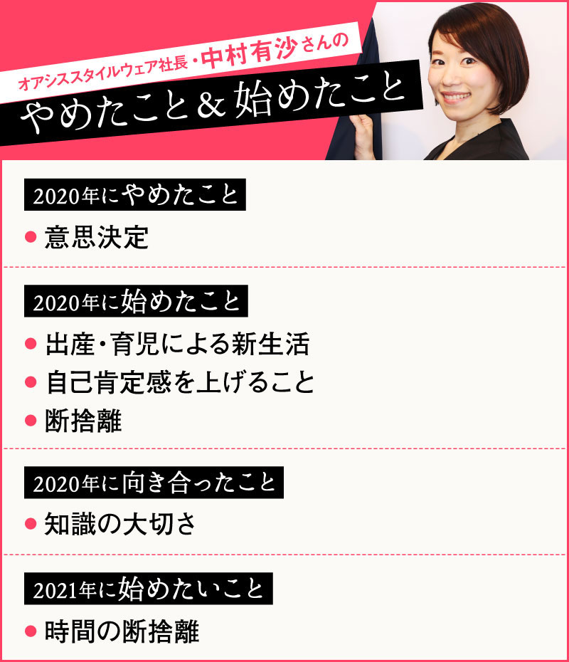 中村有沙 「時間」の断捨離で「今」に全力投球