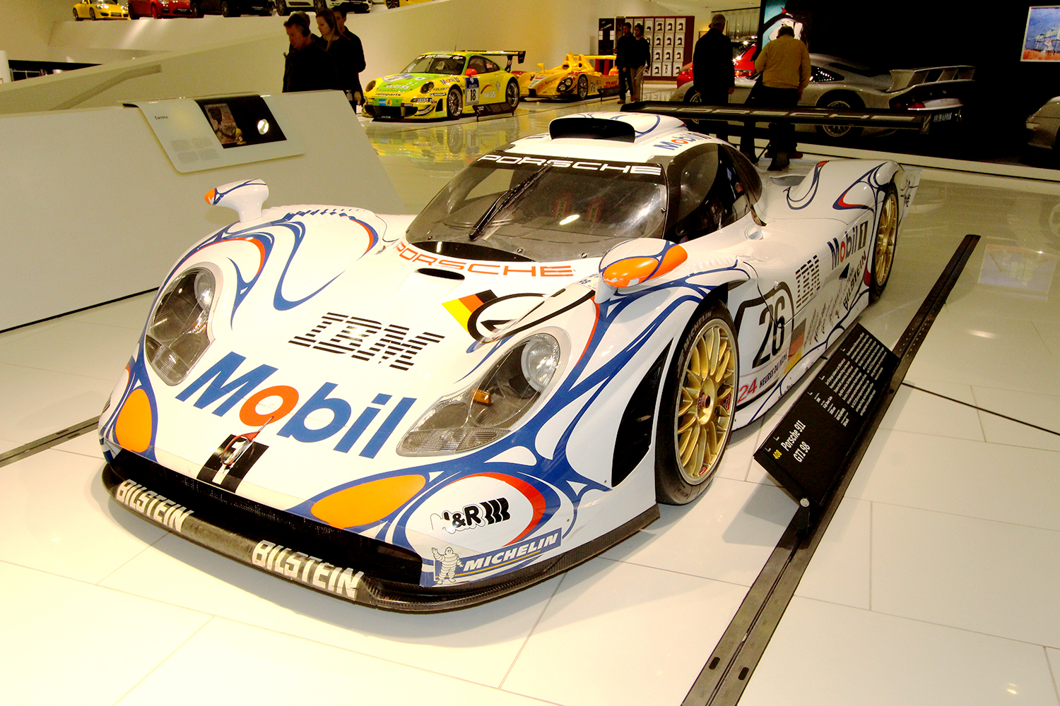 新品 90年代 ル・マン ポルシェ 911 GT1 モービル石油 ポスター 旧車