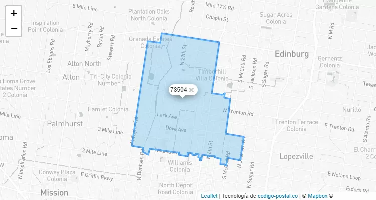 78504 ZIP Code - United States
