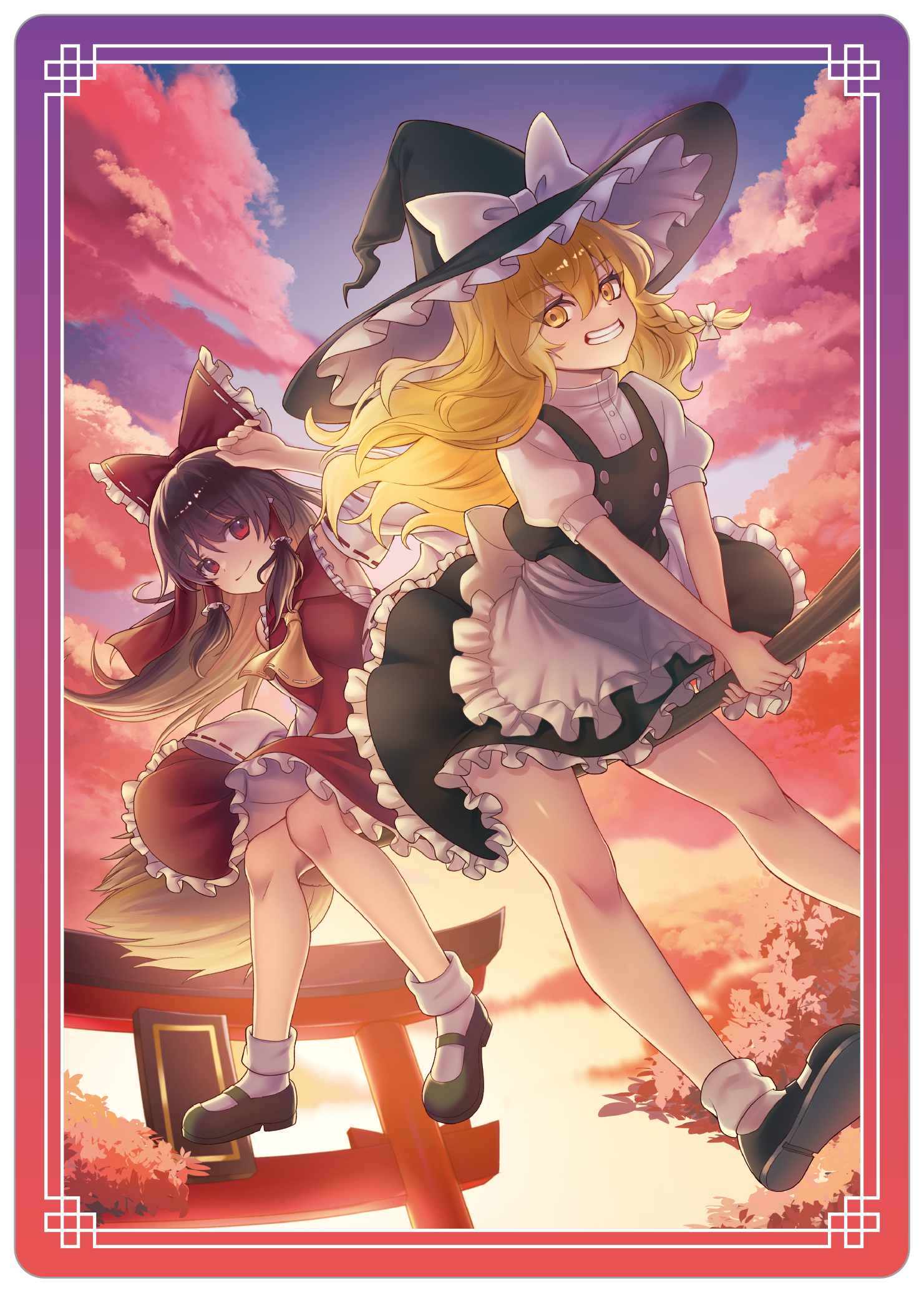 東方Project_下敷き／A 博麗霊夢＆霧雨魔理沙 | 公式グッズ・公式