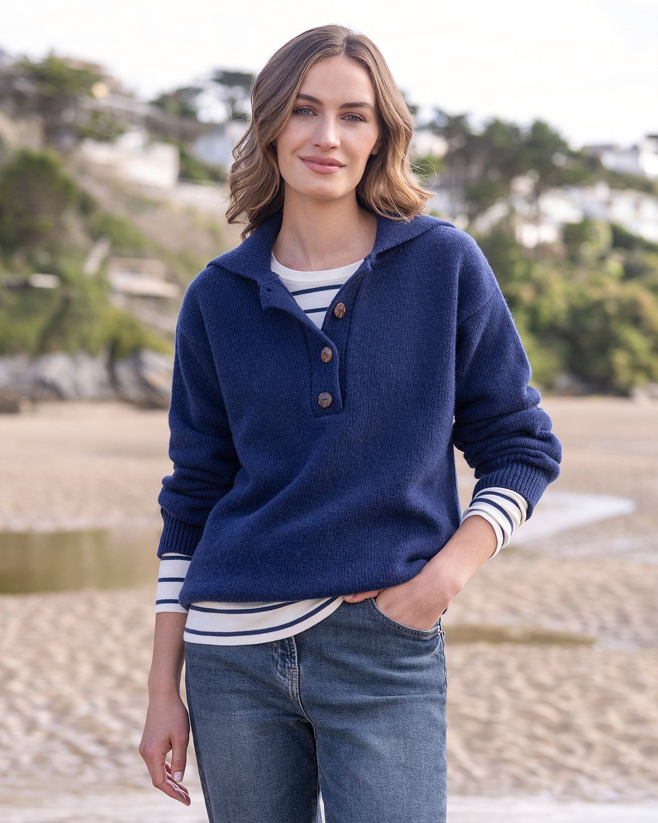 Luxe Sailor Collar Sweater