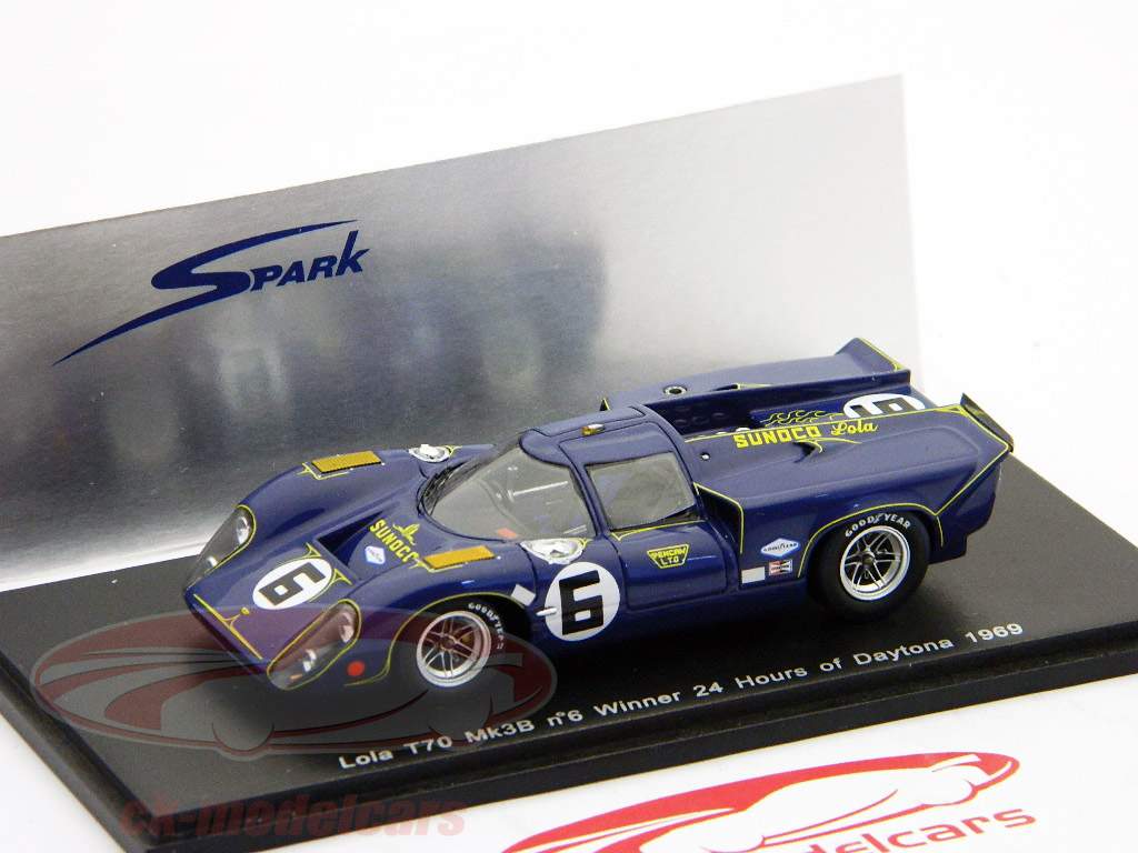 Spark 1:43 Lola T70 Mk3B #6 Winner 24h Daytona 1969 Donohue