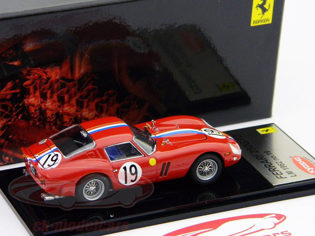 Kyosho 1:43 フェラーリ250 GTO第19位24ルマン1962 05121A モデル 車