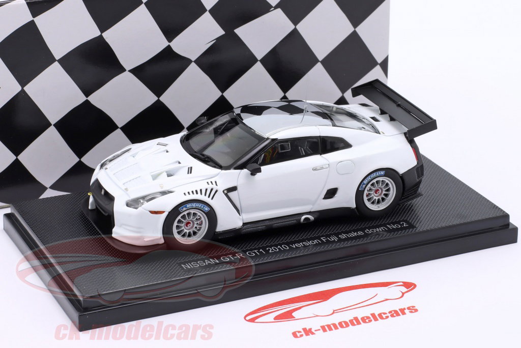 Ebbro 1:43 Nissan R35 GT-R GT1 Fuji Shake Down 2 2010 Plain Body