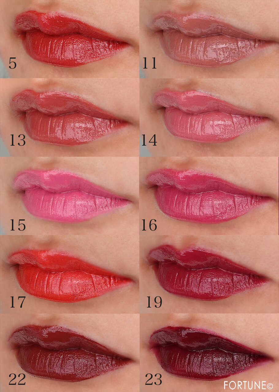 2021夏《クレ・ド・ポー ボーテ ルージュアレーブル》全10色を比較