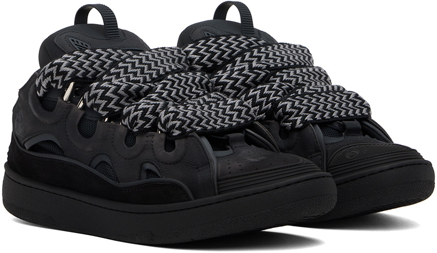 Lanvin SSENSE Exclusive Black Curb Sneakers Lanvin
