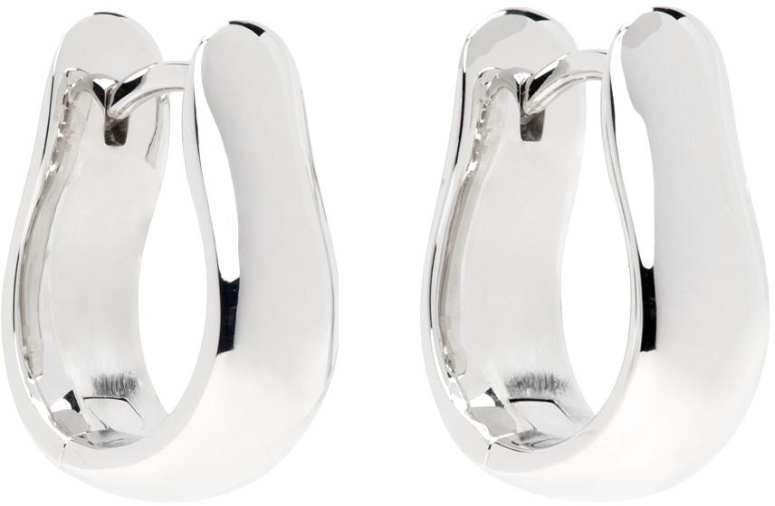Tom Wood Silver Oyster Hoops Small Earrings Tom Wood