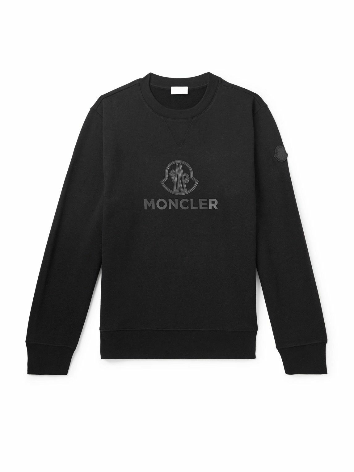 Moncler - Logo-Appliquéd Cotton and Cashmere-Blend Jersey