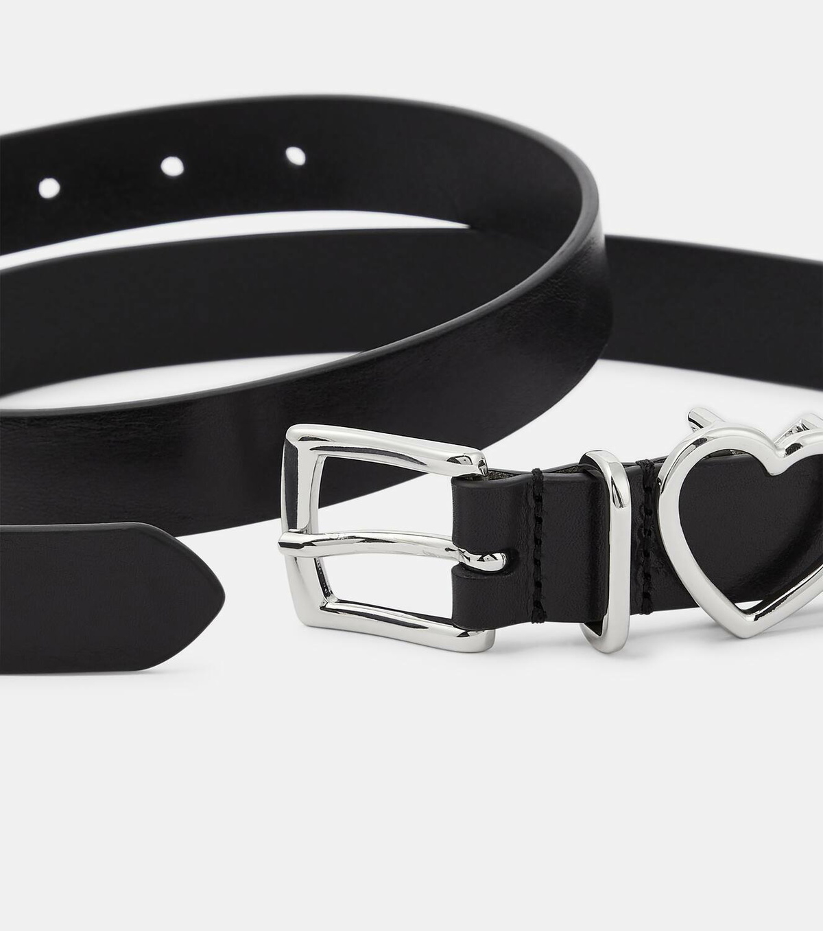 Y/Project Y Heart slim leather belt Y/Project