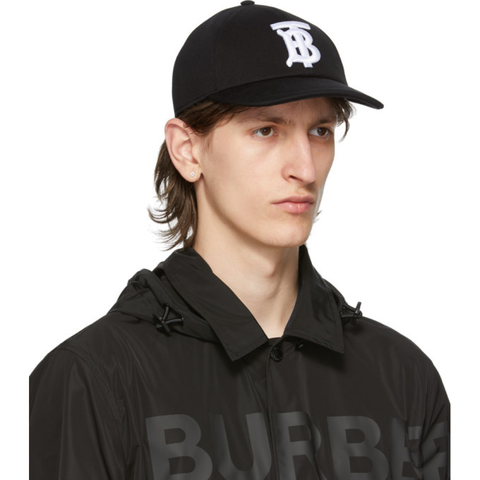 Burberry Black TB Baseball Cap Burberry