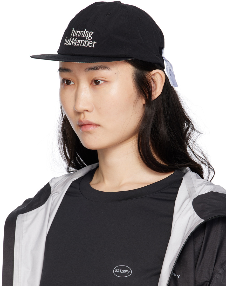 Satisfy Black PeaceShell Running Cap Satisfy