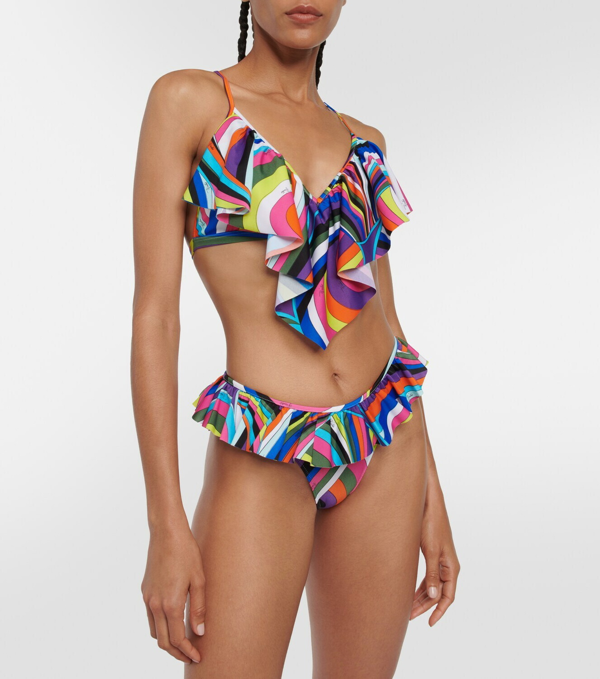 Pucci Ruffle-trimmed printed bikini Emilio Pucci