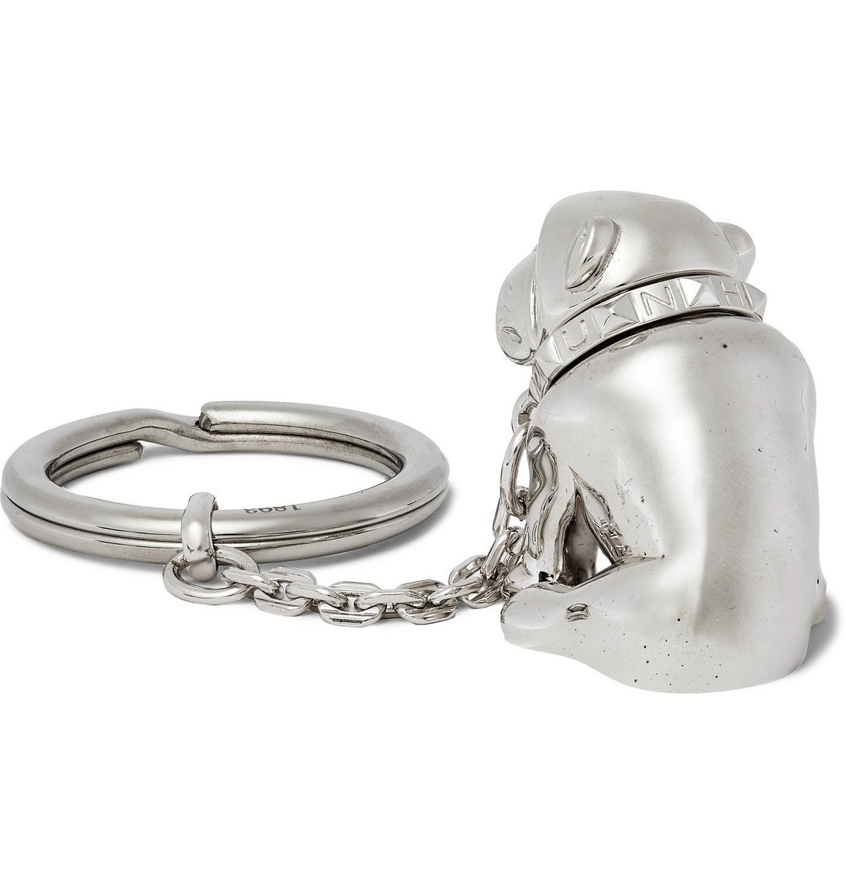 DUNHILL - Bulldog Palladium-Plated Key Fob - Silver Dunhill