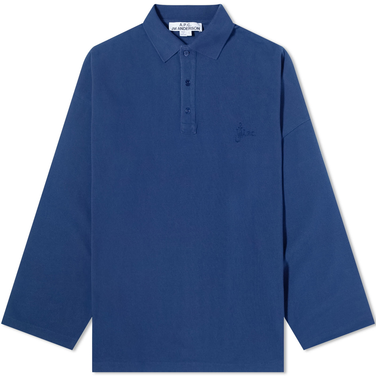 A.P.C. Men's x JW Anderson Murray Oversized Pique Polo Shirt in