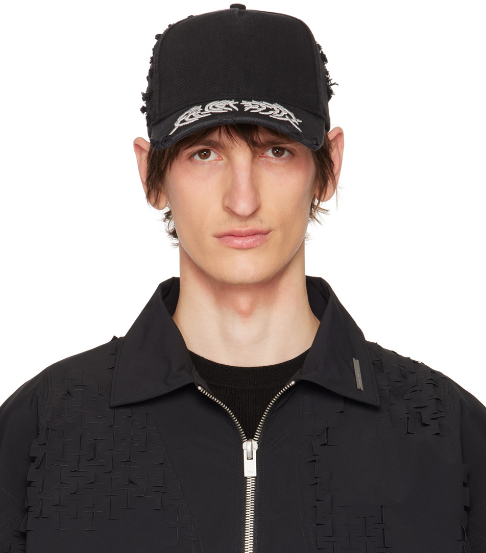 HELIOT EMIL Black Haploid Cap Heliot Emil
