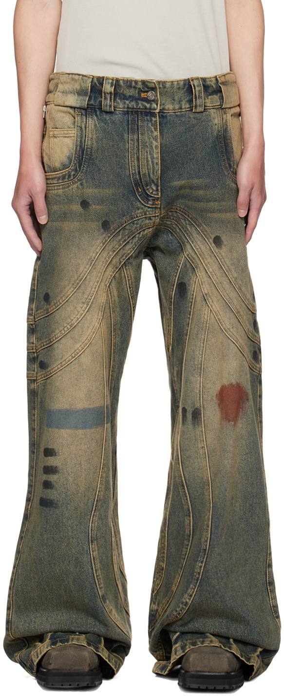 NO/FAITH STUDIOS Blue Wave Jeans