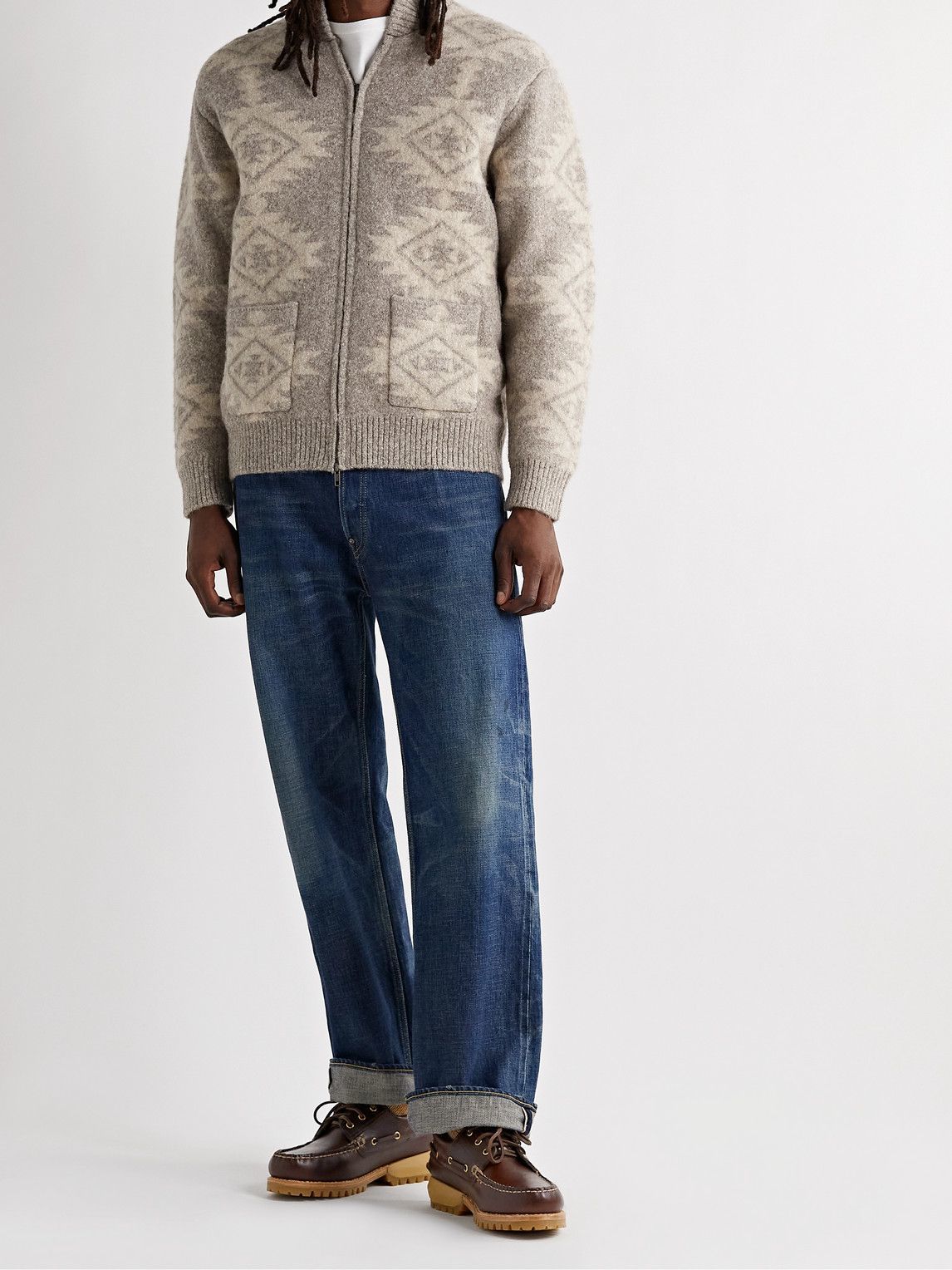 Visvim - Wallace Deck-Folk Leather Boat Shoes - Brown Visvim