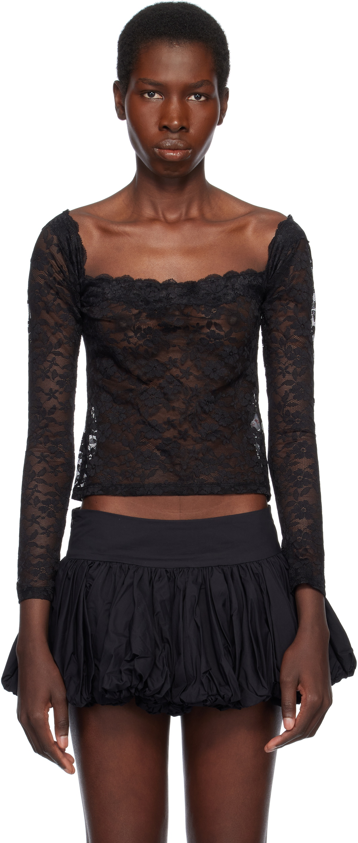 Yuhan Wang White & Blue Handkerchief Camisole Yuhan Wang