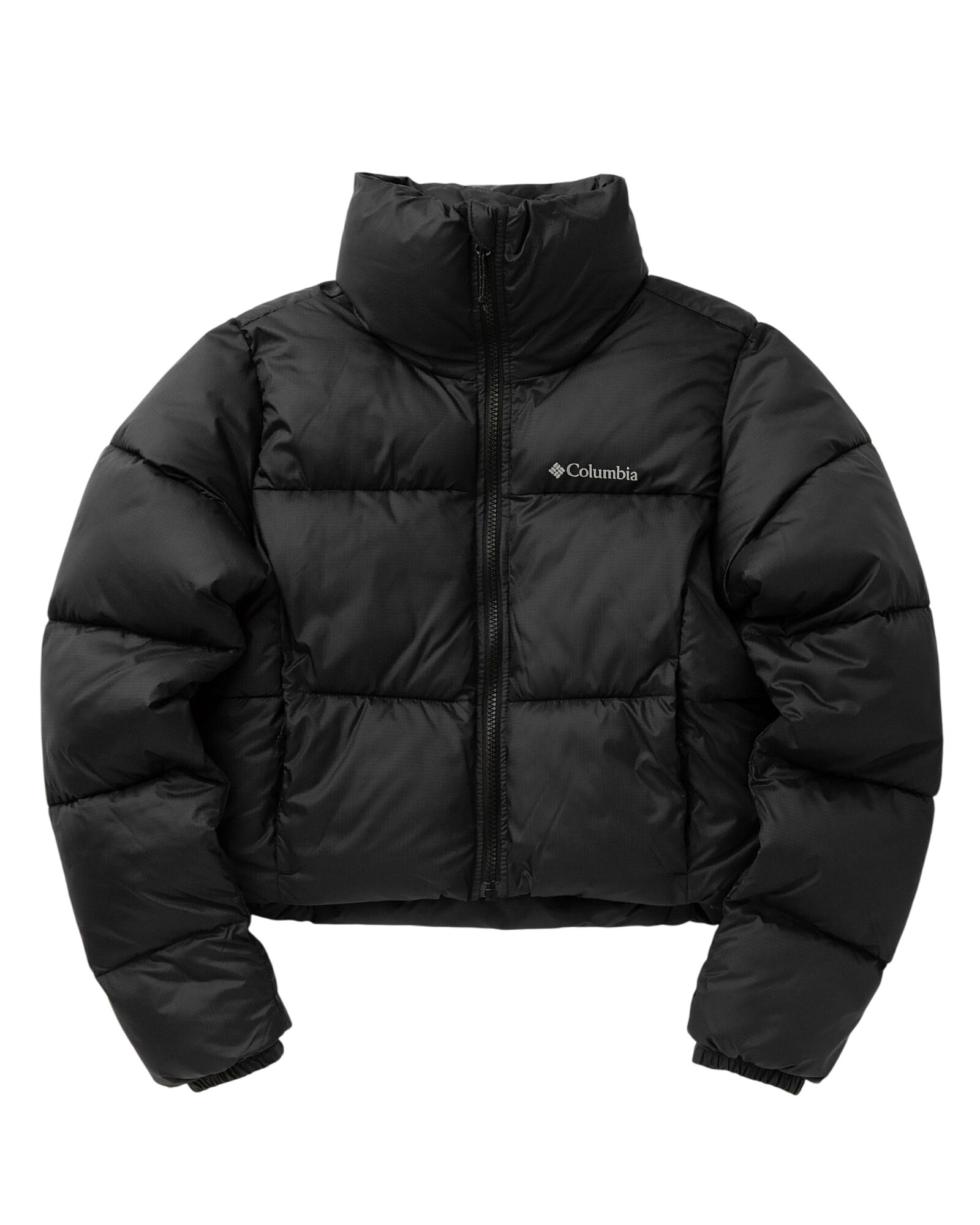 Columbia Women's Puffect™ Cropped Jacket in Black Gloss Columbia