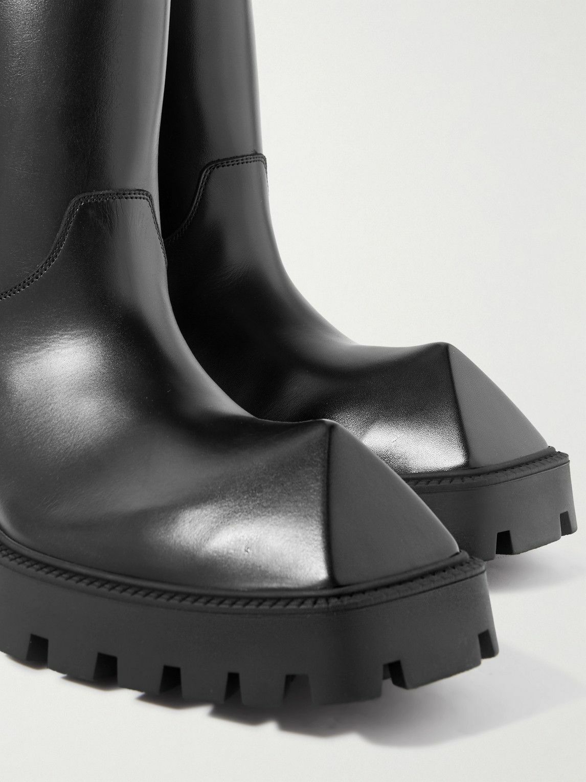 Balenciaga - Rhino Leather Boots - Black Balenciaga